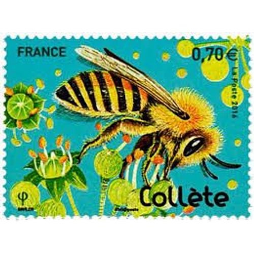 Série Nature De France (30) Abeilles Solitaires : Collète Année 2016 N° 5051 Yvert Et Tellier Luxe