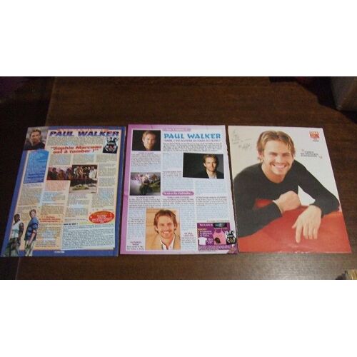 Articles Presse Paul Walker (Fast And Furious)