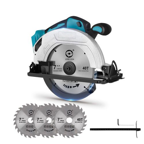 Scie Circulaire 900W Ø180mm Scie électrique portative convient à la batterie Makita 18V - Sans batterie