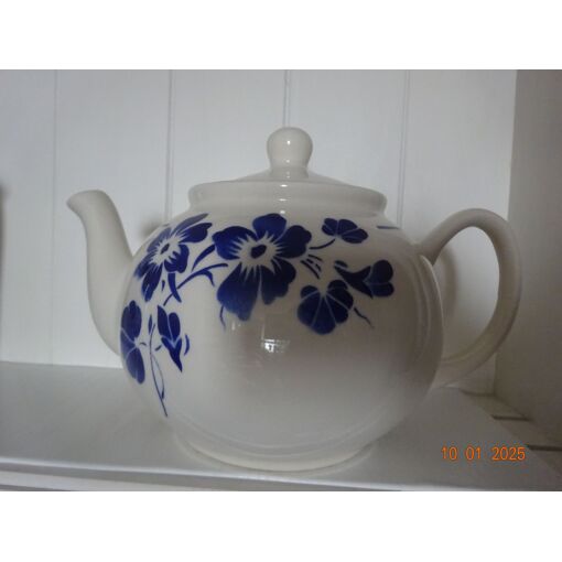 Théière Ancienne En Porcelaine - Style Art Déco Années 1920-1949 - Hauteur 23 Cm - Reproduction Sous Licence