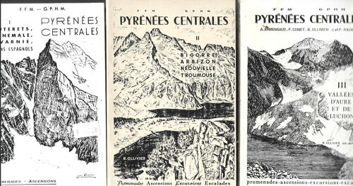 Lot De 3 Livres Pyrenees Centrales- 1)Cauterets - 2)Bigorre - 3)Vallée D'aure