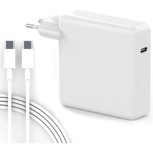 Chargeur Macbook Pro USB C 61W, Ordinateur Portable pour Mac Book Pro 13 14 15 inch, Air M1 13 Pouces 2020 2019 2018, Macbook 12¿2015-2017, Laptop Charger Adaptateur Cable Alimentation USB-C 2m