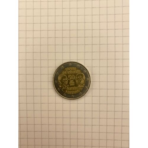 Pièce 2 € Rare Traité De L’Élysée 50 Ans Jahre 2013 Elysée-Vertrag