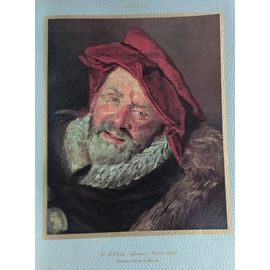 "Le Buveur" Attribué À Frans Hals Litho Originale Entoilée Publiée Dans L'illustration En 1937.