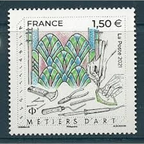 Métiers D'Art : Vitriailliste Année 2021 N° 5471 Yvert Et Tellier Luxe