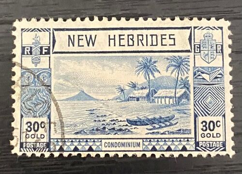 Timbre Oblitéré Nouvelles -Hébrides 1938 Y & T 117