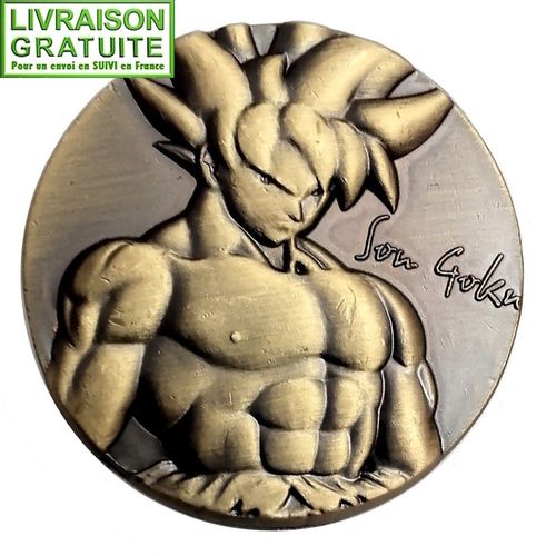 Manga Dragon Ball Son Goku Anime - Pièce Médaille Commémorative