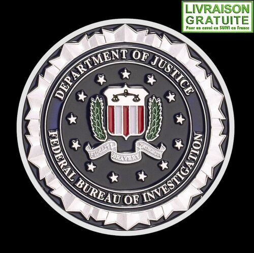Fbi Federal Bureau Of Investigation - Pièce Médaille Commémorative Plaquée Argent