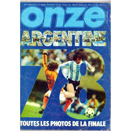Onze N°31 Argentine 1978