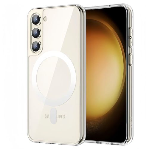 Hqselection® Coque Magnétique Pour Samsung Galaxy S23 5g, Compatible Avec Magsafe, Dos Anti Rayures, Transparent