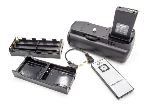 vhbw poignée batterie, inclu adaptateur batterie LP-E10 pour appareil photo Canon EOS 1100D, EOS 1200D, EOS 1300D