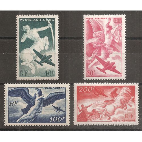 Pa 16 À 19 (1946) Série Poste Aérienne N* Avec Gommes En Second Choix (Cote 11e) (8180)