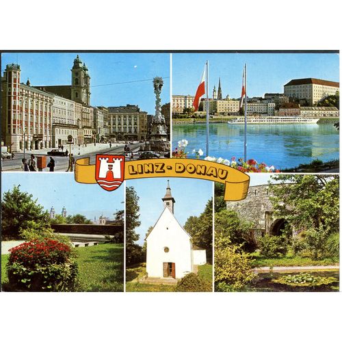 Carte Postale Linz-Donau, Autriche, 1989