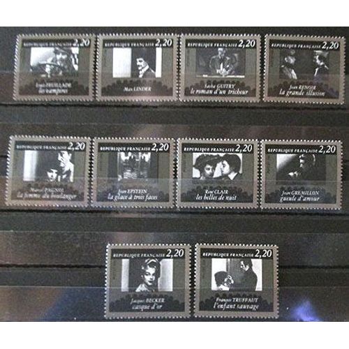 1986. Série Complète F2433 À F2442: Cinquantenaire De La Cinémathèque Française.