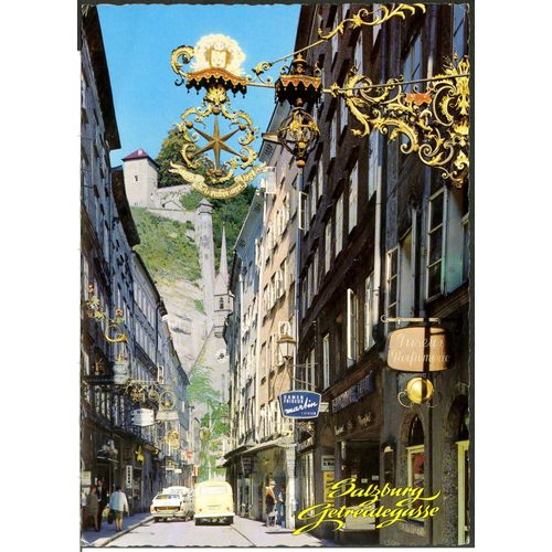 Carte Postale Salzburg Altstadt, Getreidegasse, Autriche, 1970