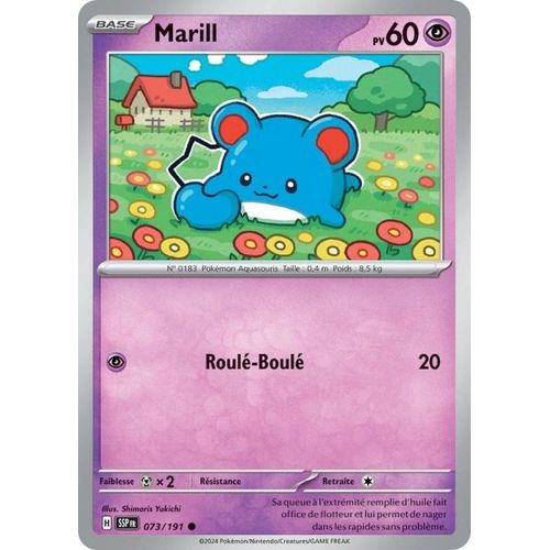 Carte Pokémon - Marill - 073/191 - Ev8 Etincelles Déferlantes