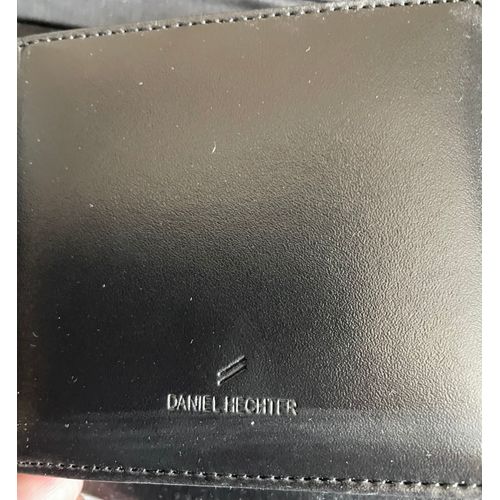 Porte cartes Daniel Hechter cuir noir