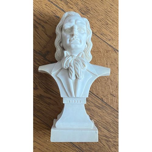 Buste FRANZ LISZT signé L Toni. Expédition protégée.