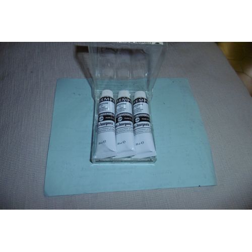 Tube 25ml Gouache Noir D'ivoire Lefranc Bourgeois Boite De 3