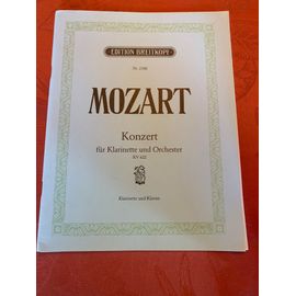 Mozart. Concerto Kv 622 Pour Clarinette Et Orchestre. Ed. Breitkopf