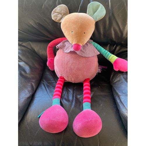 Doudou Peluche Souris Activités Les Jolis Pas Beaux Moulin Roty 70cm
