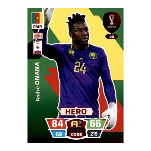 55 André Onana - Panini World Cup Qatar 2022 Adrenalyn Xl