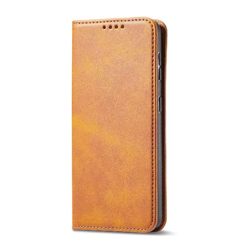 Étui Pour Samsung Galaxy M11/A11 Insertion De Carte Protection Complète Coque En Cuir Folio Flip Avec Porte-Cartes Kickstand - Jaune