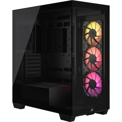 Boitier PC Moyen Tour E-ATX Corsair 3500X RGB avec panneaux vitrés - Noir