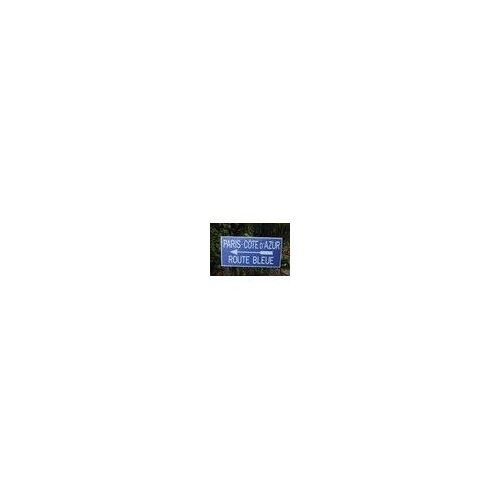 Panneau Route Bleue RN7 Nationale 7 N7 sur double support PVC alvéolé et Fibre HDF 67 x 34. Intérieur ou extérieur Abrité.
