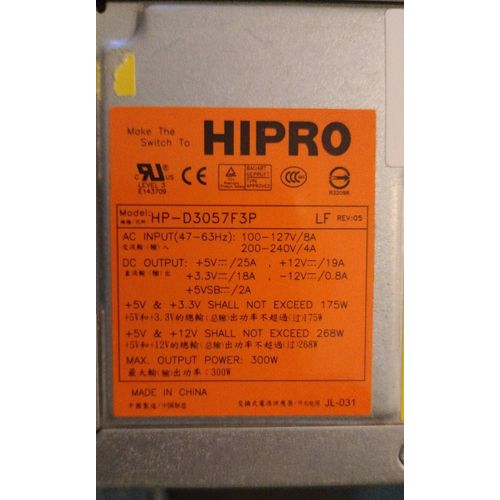 Alimentation Pc fixe HIPRO