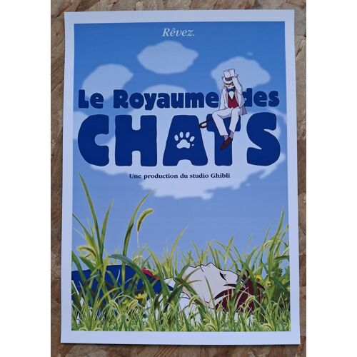 Affiche / Poster Du Film D'animation "Le Royaume Des Chats" - 29,7 X 42 Cm