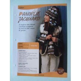 Fiche Tricot Styles Et Créations (Éditions Atlas) - Panoplie Jacquard Écharpe Et Bonnet - Enfants - Fille Et Garçon