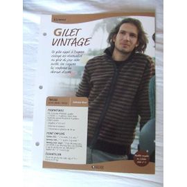 Fiche Tricot Styles Et Créations (Éditions Atlas) - Gilet Vintage Homme