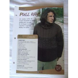 Fiche Tricot Styles Et Créations (Éditions Atlas) - Pull Rayé Homme