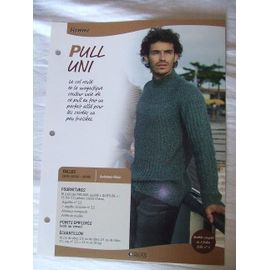 Fiche Tricot Styles Et Créations (Éditions Atlas) - Pull Uni Homme