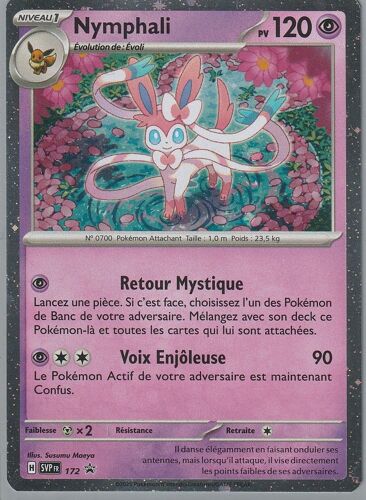 Carte Pokémon - Nymphali - 172 - Holo-Rare - Ev8,5 Evolution Prismatique
