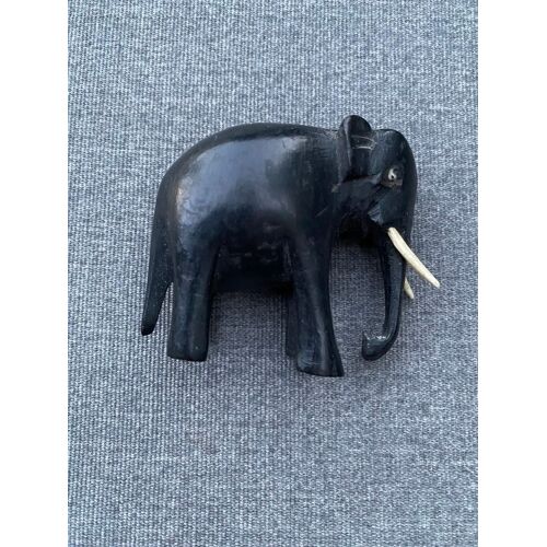 Figurine statuette éléphant bois vintage