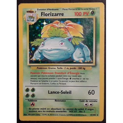 Carte Pokémon Florizarre 15/102 [Holo] - Wizards (Vf)