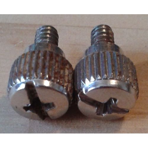 2 Vis Têtes Cylindrique ⌀8mm Cruciformes/Plat Argentés L.14mm Diamètre 3mm Filetage 5mm