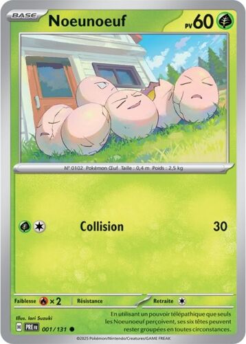 Carte Pokémon - Noeunoeuf - 001/131 - Ev8,5 Evolutions Prismatiques