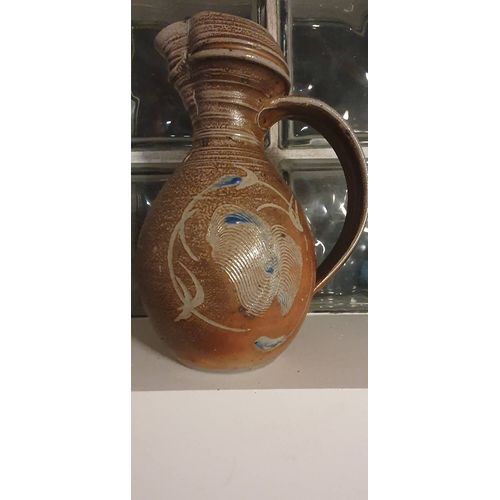 Pichet Broc Grès, Poterie Signée Et Estampillée