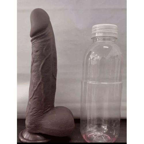 Gros Gode Pénis Noir Monstrueux Avec Vaines Télécommande Énorme Gode De 22cm