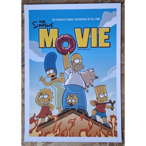 Affiche / Poster Du Film D'animation "Les Simpson" - 29,7 X 42 Cm