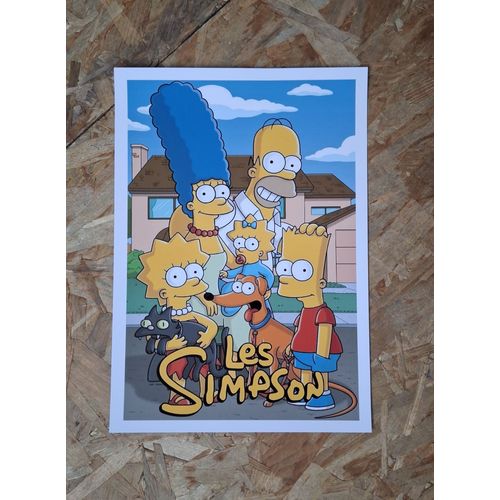 Affiche / Poster Du Dessin Animé "Les Simpson" - 29,7 X 42 Cm