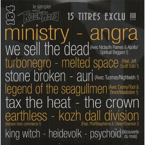 Le Sampler Rock Hard N° 184 _ (Cd Collector 15 Titres ; Pochette Cartonnée ; 2018)