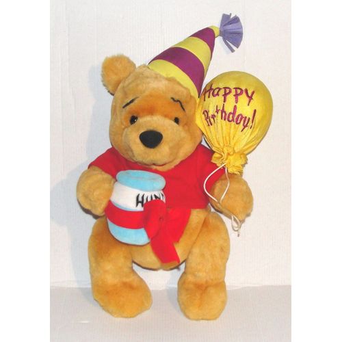 Peluche Winnie L'ourson Happy Birthday Walt Disney Pot Hunny