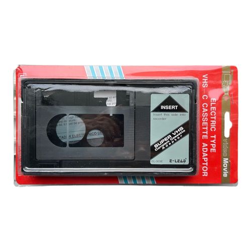 ADAPTATEUR CASSETTE CAMESCOPE VHS-C VERS MAGNETOSCOPE VHS K7 VIDEO VHS COMPACT