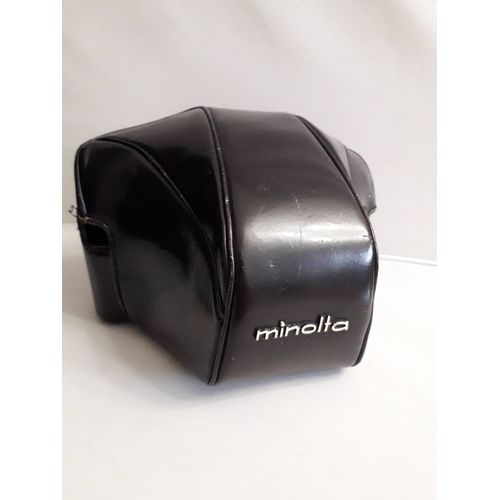 SAC MINOLTA SR SRT XD XE EN CUIR MARON