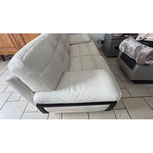 Vends Canapé En Cuir Blanc Mobilier De France 