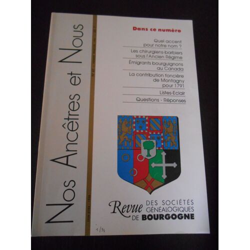 Nos Ancêtres Et Nous N° 61 Dijon Chirurgiens Liste 18 Ièm Siècle